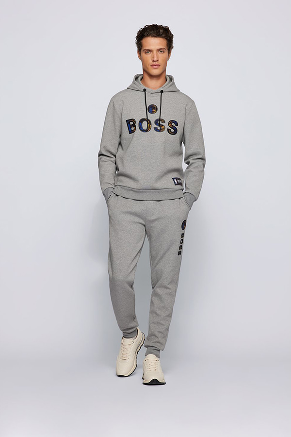 HOODIE BOSS X NBA - 042 ΓΚΡΙ